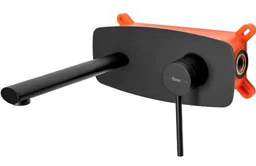 Смеситель для умывальника Rea Oval + Box скрытого монтажа black REA-B8860 Черный матовый - фото 4