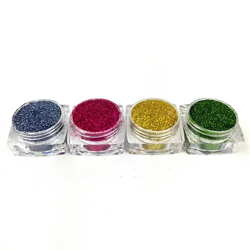 Набір гліттера для біо-тату «Базовий №2» glitter-set-4x-2, 4 кольори - фото 2