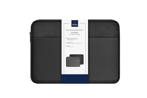 Чехол-папка Wiwu Minimalist Laptop Sleeve 14" Черный - фото 3