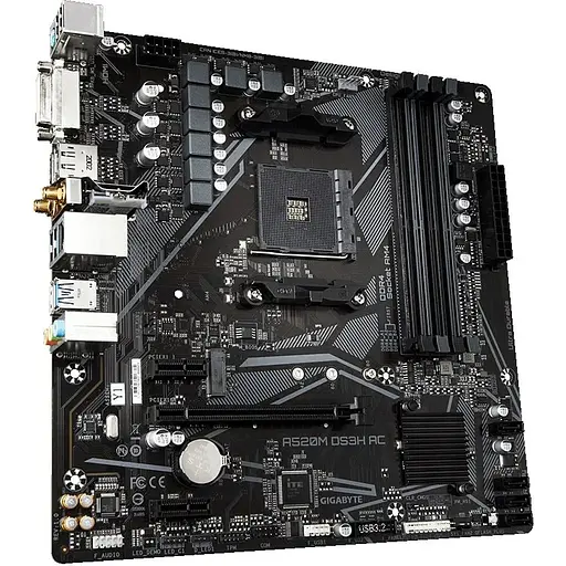 Материнська плата Gigabyte A520M DS3H AC Socket AM4 - фото 3