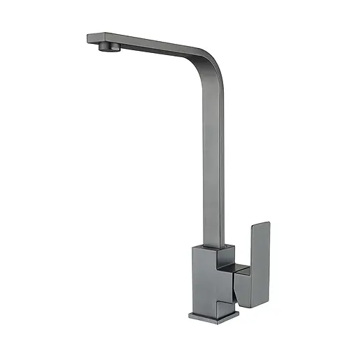 Змішувач для кухні Wezer PRO4-02-GUNGREY сталь Графитовый хром - фото 1