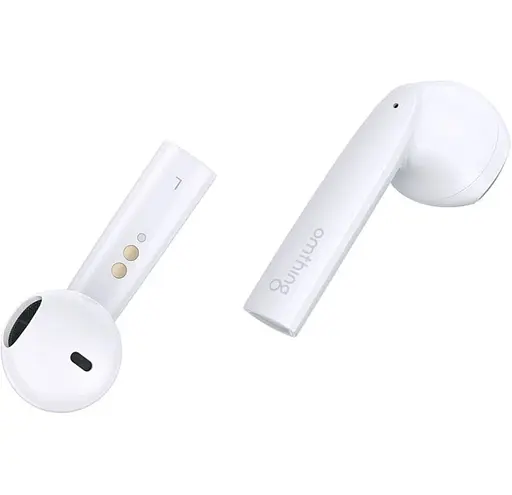 Бездротові навушники 1MORE Omthing Air Free Pods, BT5.0, ENC, Qi, TWS, 400mAh, 5h, (EO005) white UA UCRF - фото 4