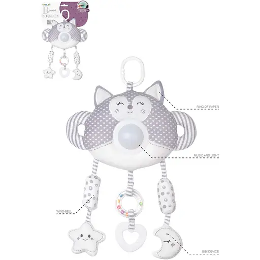 Іграшка музична Funmuch підвіска Лисичка зі світловими ефектами (FM888-14) - фото 3