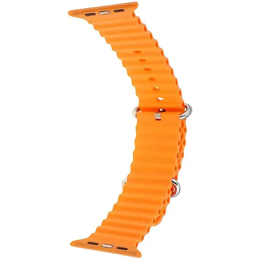 Ремешок Apple Watch Silicone Ocean Band Ultra 42/44/45/46/49 мм Оранжевый - фото 1