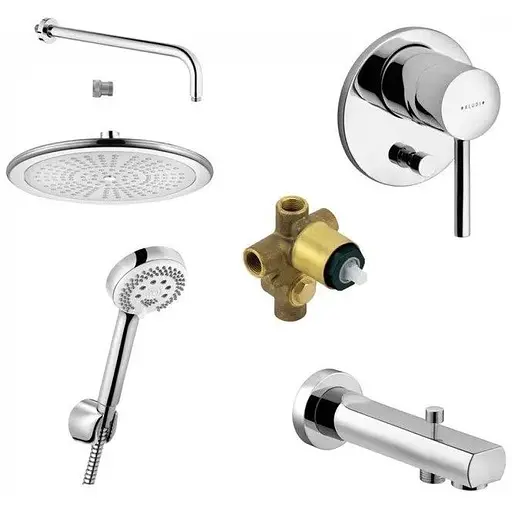 Душова система прихованого монтажу Kludi Bozz хром 386310576 - фото 1
