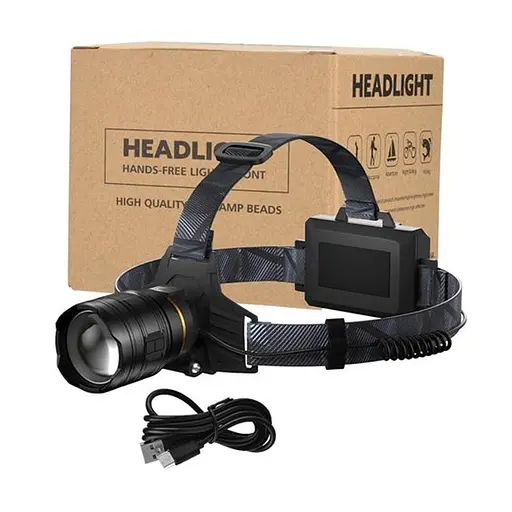 Налобный фонарь BL-8075-2-GT100 zoom + microUSB + 2х18650 (4 режима) - фото 2