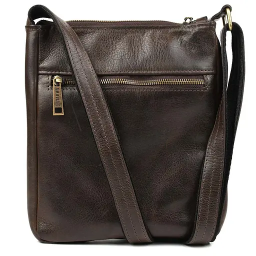 Чоловіча шкіряна сумка через плече TARWA 22х25.5х3.5 см sum0025362 - фото 3