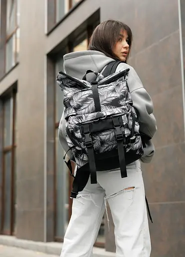 Женский рюкзак Sambag RollTop DOUBLE PALM 41 х 27 х 18 см (24330720) - фото 2