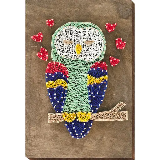 Набор стринг-арт "Сова" ABC-004 деревянная основа