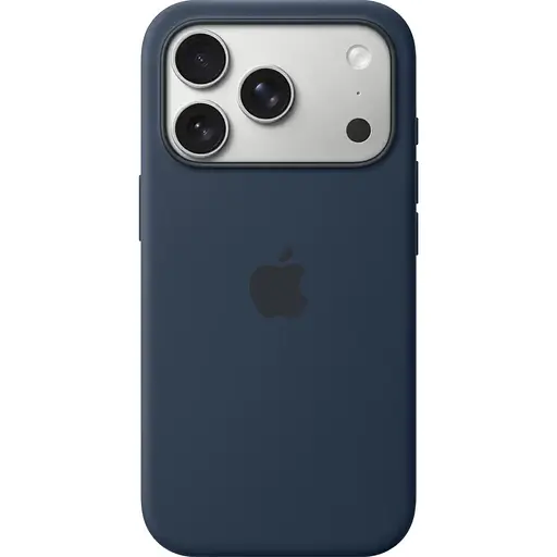 Чехол Silicone Case with Button, Animation, MagSafe для Apple iPhone 17 Pro Midnight ААА (149943)