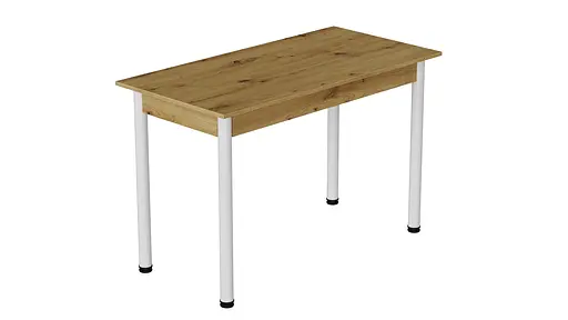 Стіл кухонний Ferrum-decor Беніта 75x120x70 Білий ДСП Дуб Артізан 16мм (FRD-105693) - фото 3