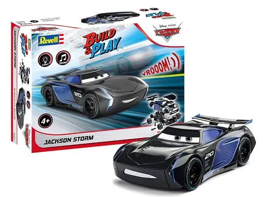 Конструктор дитячий Jackson Storm - Disney Cars машинка зі світлом та звуками Revell 06563