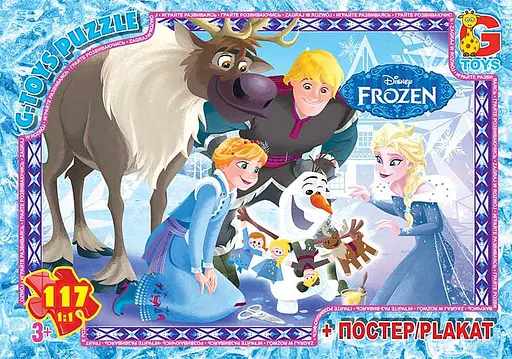 Пазлы G-Toys Frozen, 117 элементов, FR014