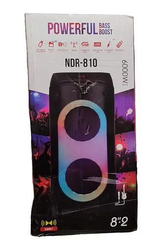 Портативная мощная беспроводная колонка NDR-810 6000Вт с подсветкой - фото 4