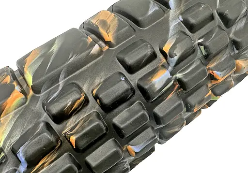 Массажный ролик EasyFit Grid Roller 33 см v.1.1 Multi Черный (EF-2021-BK) - фото 2