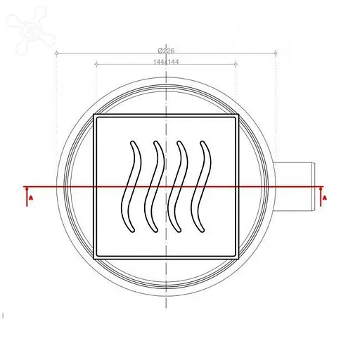 Трап для душа Pestan Confluo Vertical Tide 15x15 см 30412 - фото 9