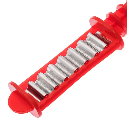 Ніж для фігурного нарізування овочів, картоплі, сиру фігурний ніж 20 см, Master Class Червоний 84464 - фото 9