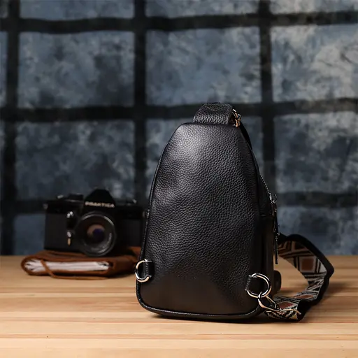 Женская сумка слинг Vintage из натуральной кожи 15х21.5х6.5 см sum0027594 - фото 10