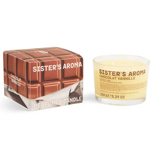 Ароматична свічка Sister`s Aroma Chocolat Vannille 150 г
