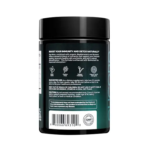 Морской мох Elicore Labs Sea Moss, 60 капсул для поддержания иммунитета - фото 2