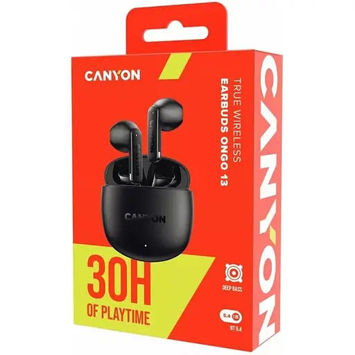 Навушники Canyon TWS headset OnGo 13 Semi-in-ear Black (CNS-TWS13B) - фото 10