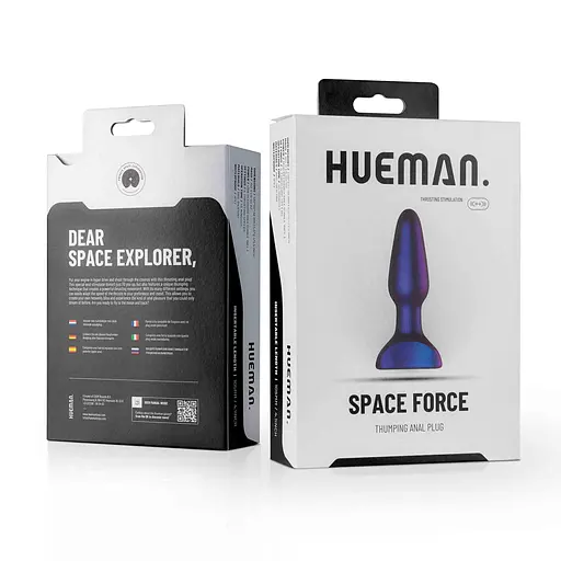 Анальна пробка Hueman Space Force Thumping 13.9 см (фіолетовий) - фото 5