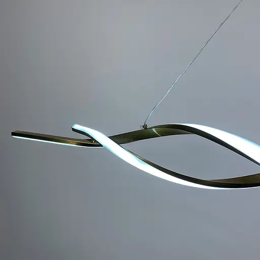 Лінійний підвісний LED світильник SCREW у золотому корпусі в 2-х розмірах Line.F Довжина 100 см - фото 6