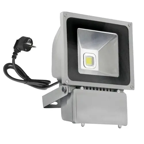 Прожектор Brille уличный LED влагозащищенный IP65 HL-09/80W CW серый COB
