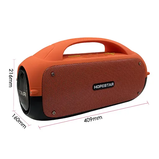 Портативная колонка Hopestar A50 Party, 80W/TWS/IPX5/RGB/8800mAh, Orange - фото 2