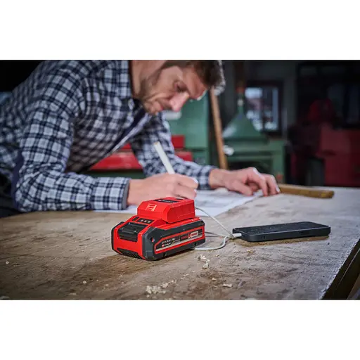 USB-адаптер Einhell TC-CP 18 Li USB A/C - Solo PXC 18В аккумуляторный Type-A/Type-C без АКБ и ЗУ (4514148) - фото 6