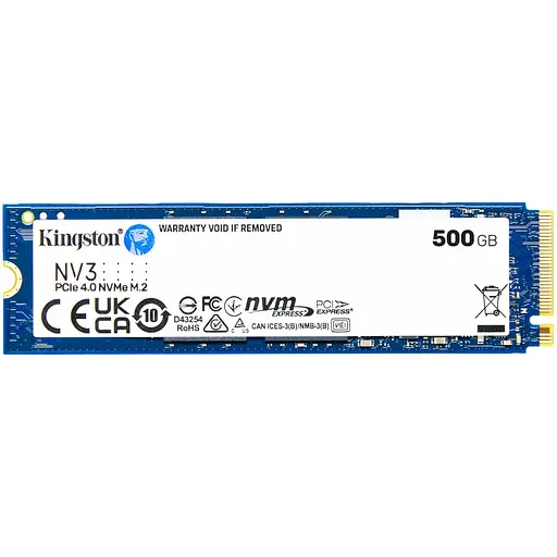 SSD-накопитель 500 ГБ Kingston NV3 M.2 2280 PCIe 4.0 x4 NVMe - фото 1