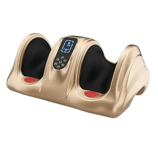 Массажер для ног (роликовый, компрессионный массаж, вибрация, прогрев) Benbo АМ-04 Золотистый