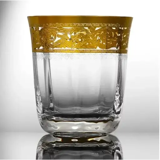 Набір склянок для віскі Lora Версаль 275 мл 6 шт. Gold NGC32SETWISKEY - фото 2