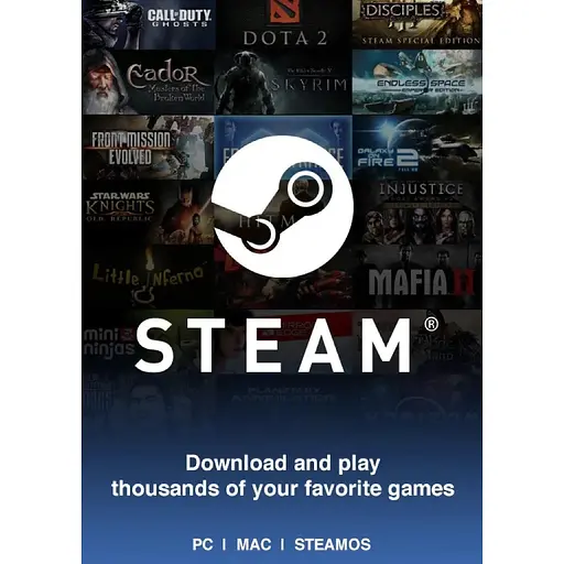 Код активації Steam Gift Card (Стім) на 15 євро - фото 1