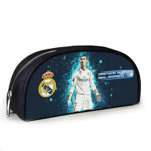 Пенал шкільний з принтом Кріштіану Роналду 23х10х8 см дитячий для дівчинки, хлопчика (3904)