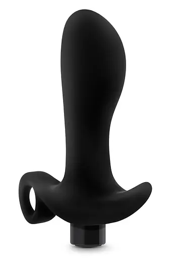 Стимулятор простати Anal Adventures Platinum Vibrating 1, 10.7 см чорний - фото 2