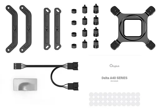 Кулер для процесора OCYPUS DELTA A40 ELITE BK DUAL FAN (DELTA-A40-BK2NNWN00X-GL) - фото 8