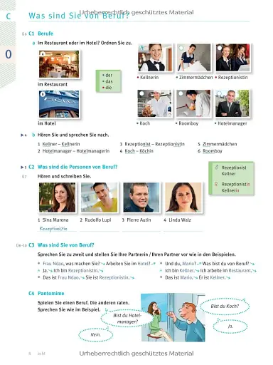 Menschen im Beruf. Tourismus A1. Kursbuch + CD - фото 7