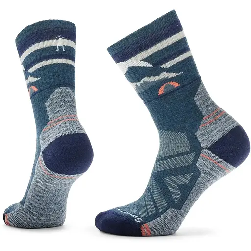 Шкарпетки Smartwool Women's Hike Light Cushion Mountain Moon Crew S Twilight Blue Smart Wool (1033-SW SW002272.G74-S)