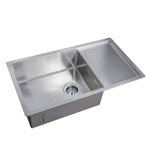Кухонна мийка Mixxus MX7844-200x1.2-Satin MX0560, Нержавіюча сталь - фото 1