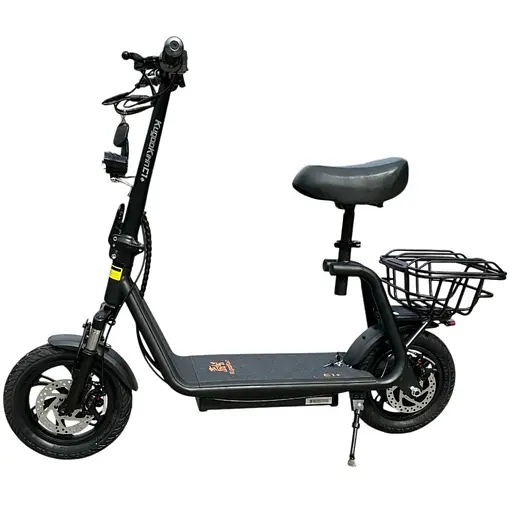 Электросамокат KUGOO Kirin C1+ Plus 18Ah 2025 года с сиденьем и корзиной - фото 1