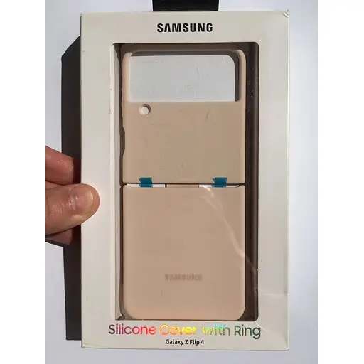 Оригінальний силіконовий чохол із кільцем Samsung для Galaxy Z Flip4 Silicone Cover with Ring Pink EF-PF721TPEGUA - фото 3
