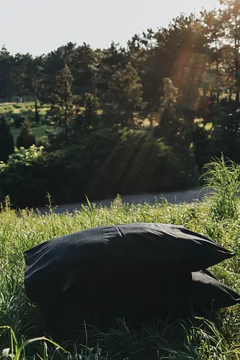 Комплект постельного белья сатин 100% хлопок Black Silk черный - двухспальный - фото 3