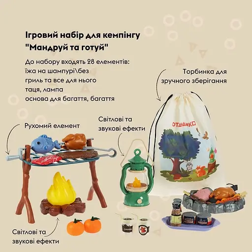 Ігровий набір для кемпінгу Otamanko Мандруй та готуй - фото 4