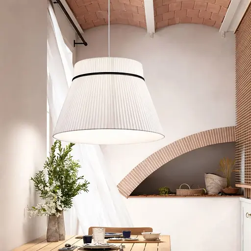 Дизайнерский светильник с конусным полимерным абажуром Ø60x42 см Line F MJ241-600 x 420 Белый - фото 7