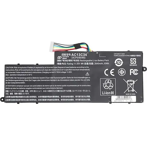 Акумулятор PowerPlant для ноутбуків ACER Aspire V5-122P (AC13C34) 11.55V 2640mAh