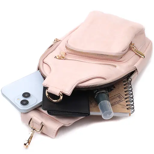 Женская слинг сумка Vintage через плечо из экокожи 16х30х8 см sum0026960 - фото 8