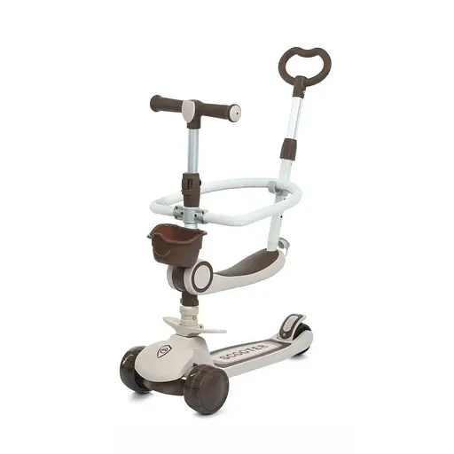 Самокат детский трехколесный 5 в 1 JR3-133-BRN, колеса со светом