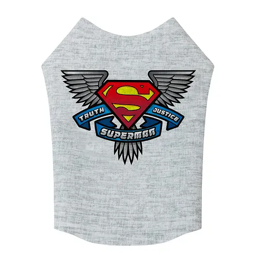 Майка для собак Waudog Clothes малюнок "Супермен, правда, справедливість", M40, B 62-68 см, С 35-40 см - фото 3
