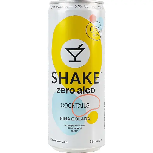 Напій безалкогольний Shake коктейль Піна Колада соковмісний сильногазований пастеризований 0.33 л